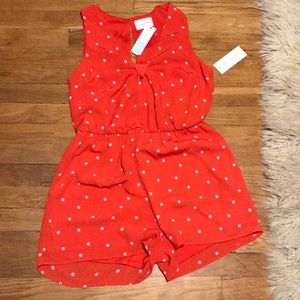 NWT Stitch Fix Polka Dot Romper L